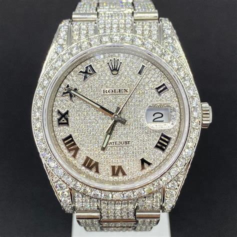 rolex datejust 41 iced out